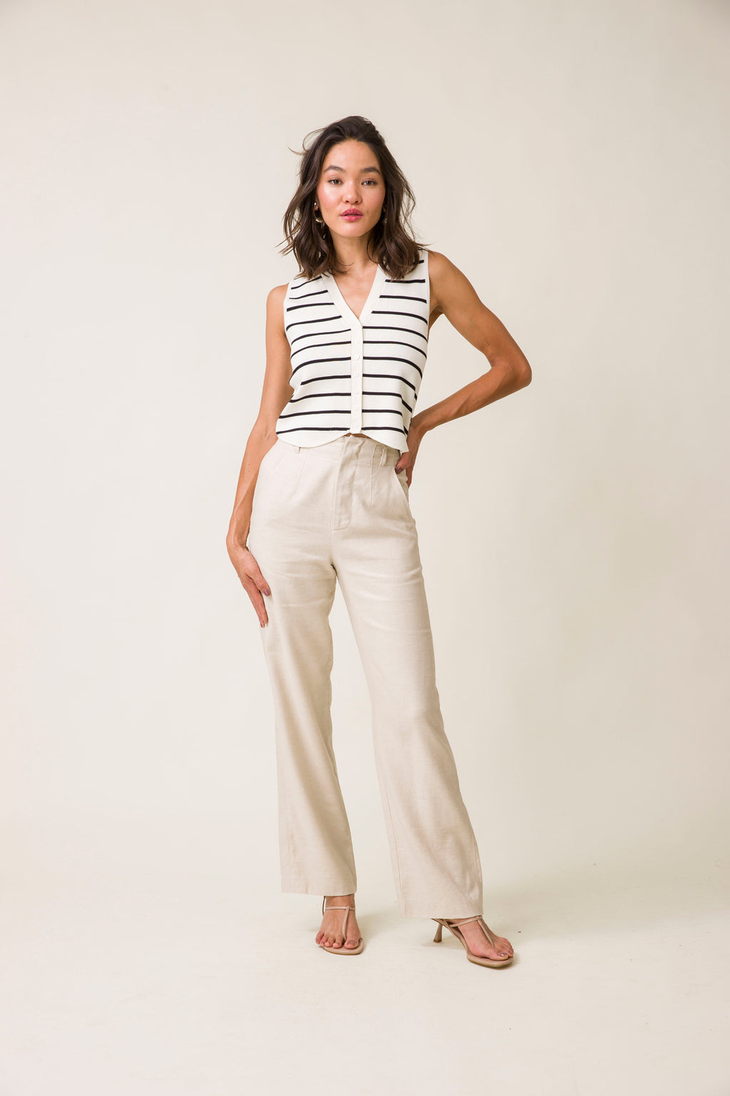Rae stripe sweater vest – Line & Dot Rae stripe sweater vest – Line & Dot