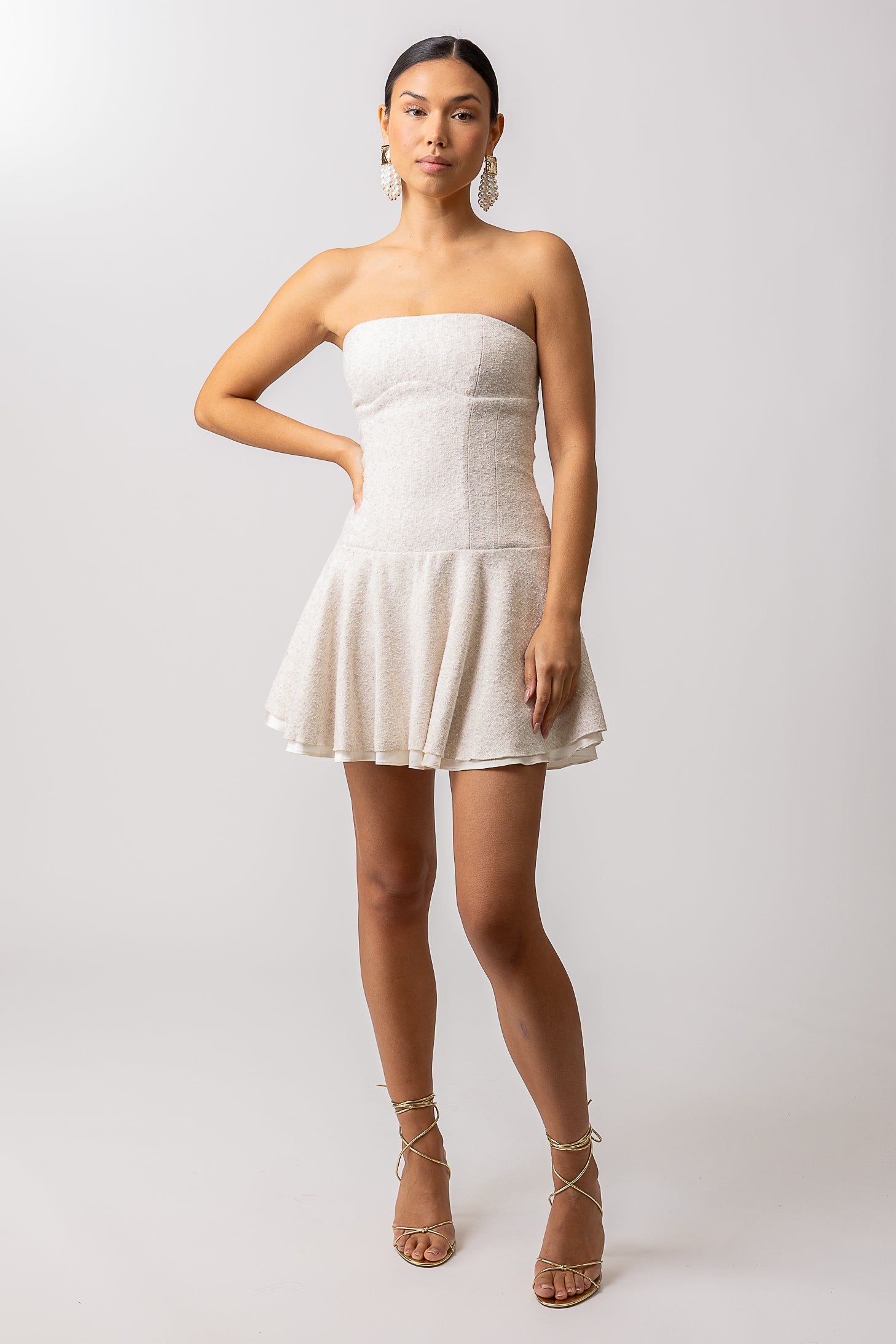 CHICLINE★Adrian Double Button Dress★Long,Mini(2 Color) Addie mini dress – Line & Dot