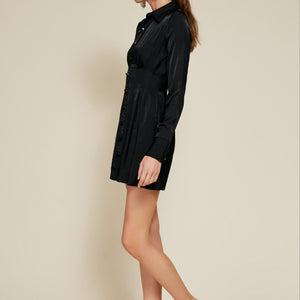 oxford mini dress MILLE Noa Dress in Blue Oxford