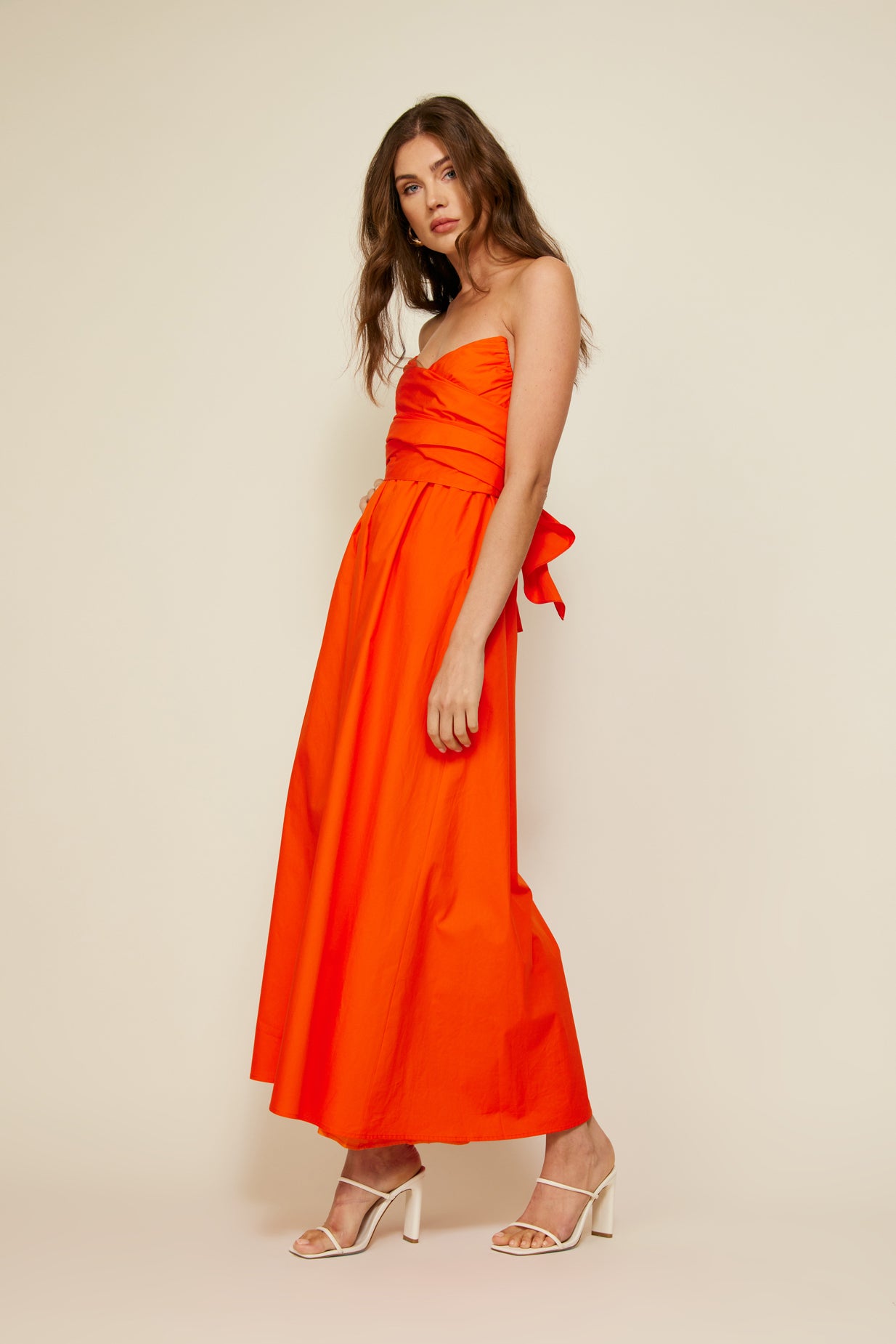 SUNBURST MIDI DRESS