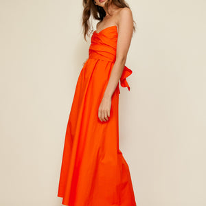 SUNBURST MIDI DRESS