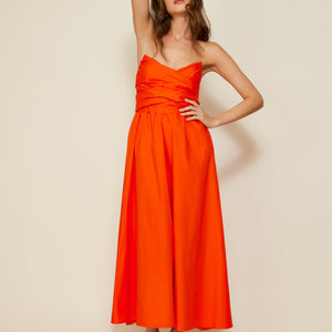 SUNBURST MIDI DRESS