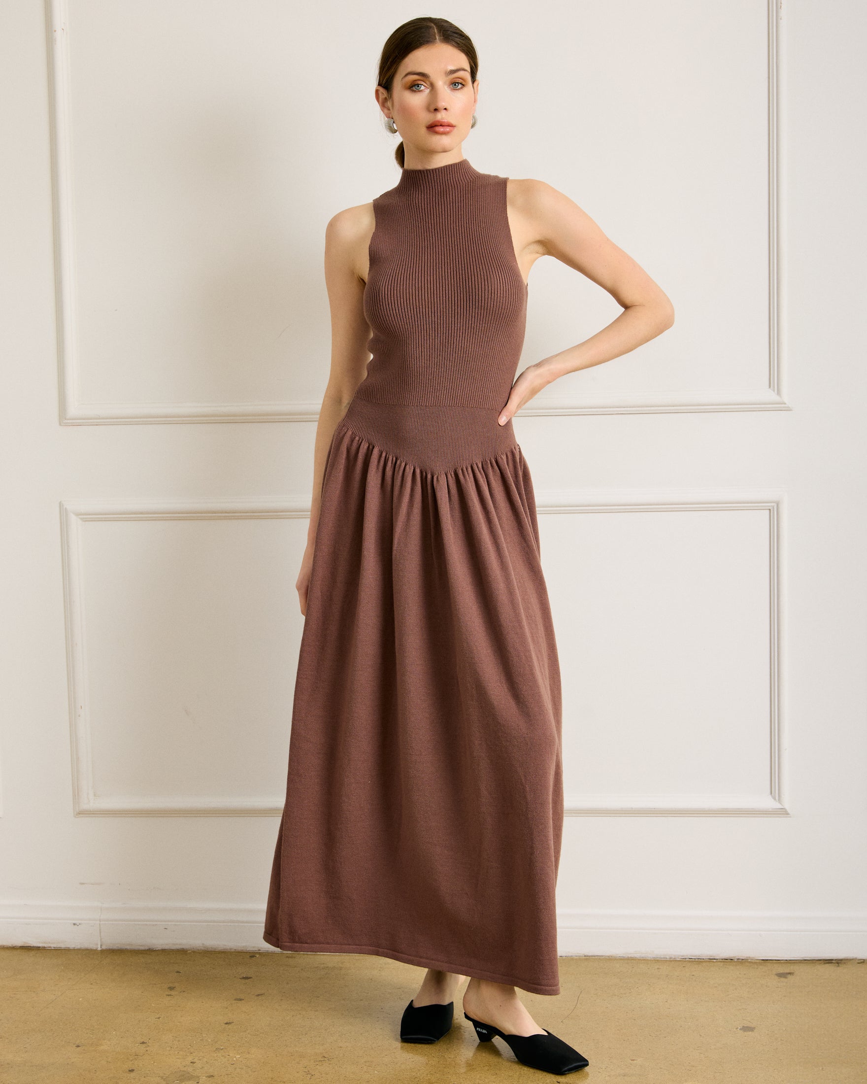 Matcha Flume Vape IANNA SWEATER DRESS Matcha Flume Vape IANNA SWEATER DRESS