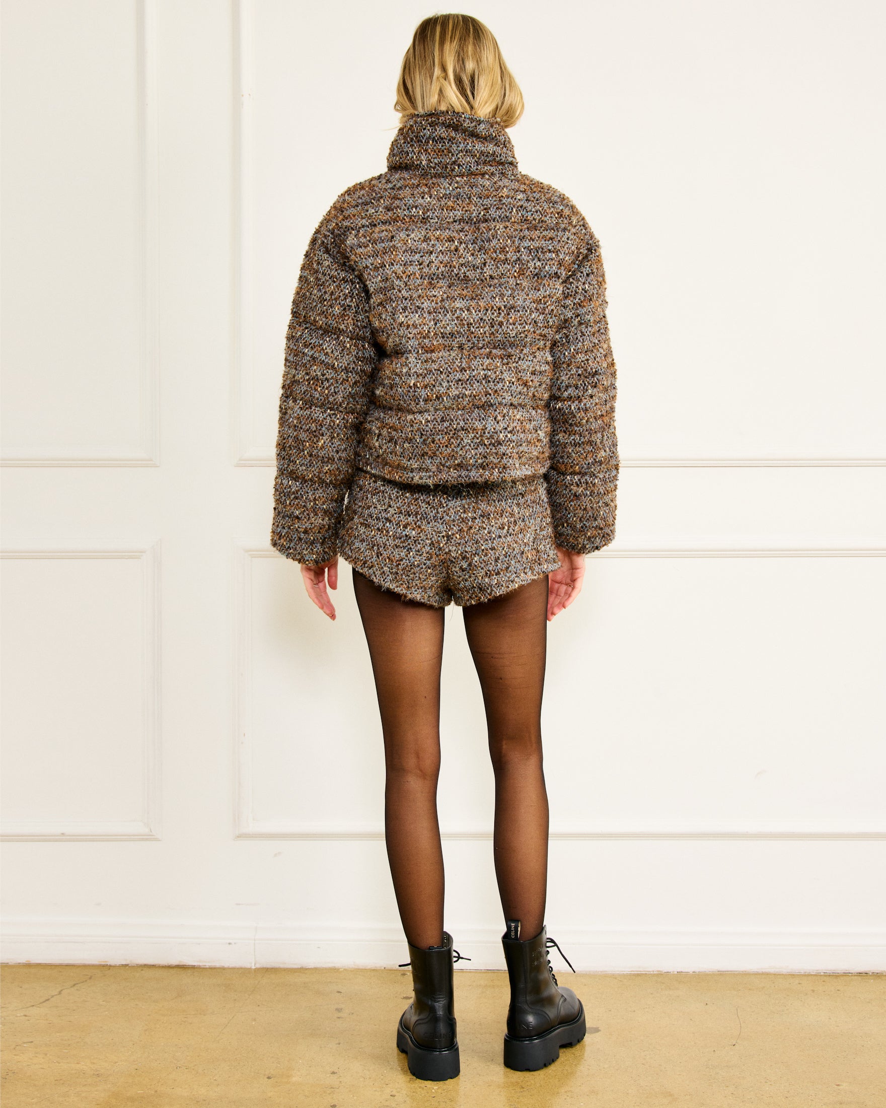 新品　sheller Dot tweed zip short pants M Clyde shorts – Line & Dot