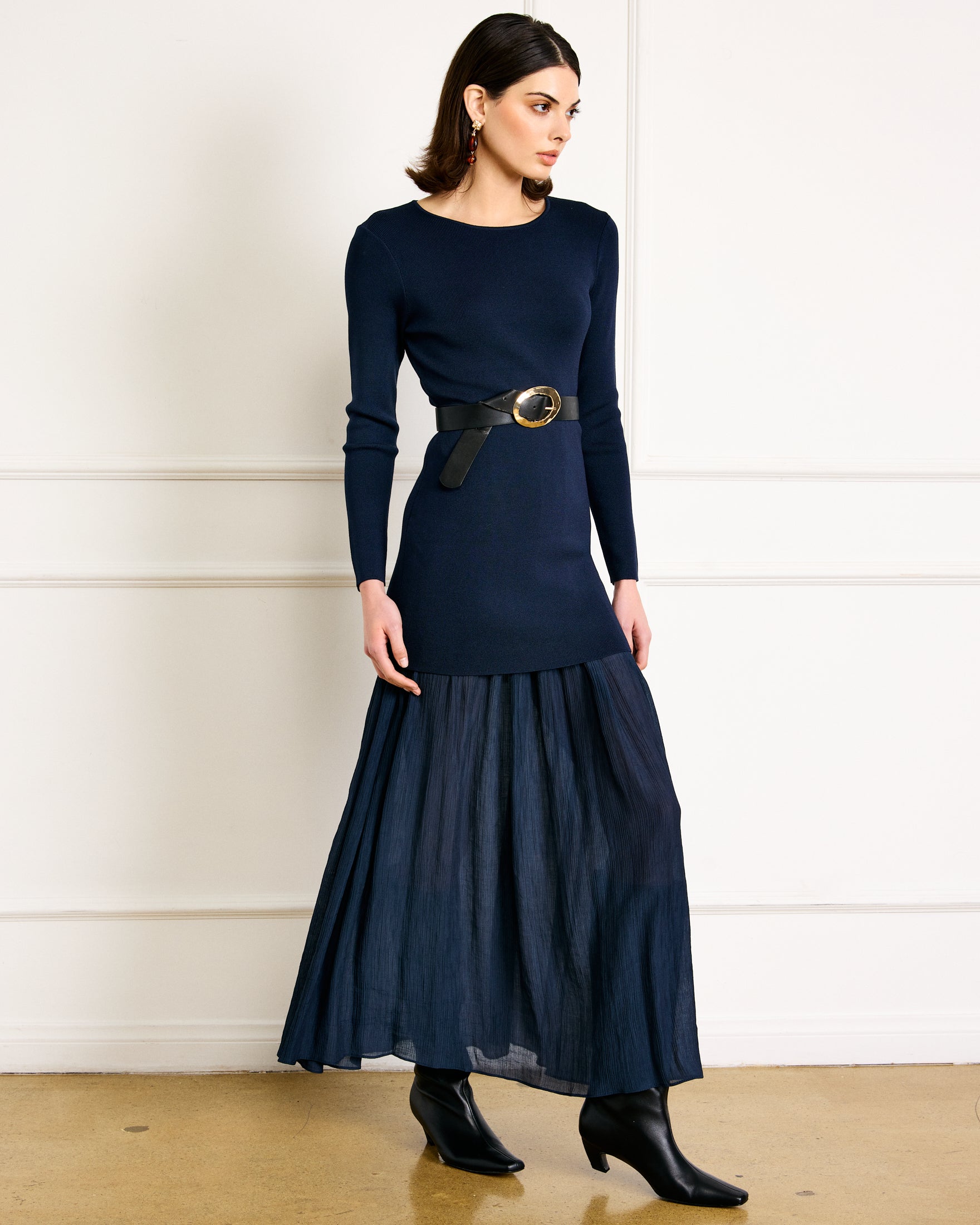 mixed media dress GEMMA MIX-MEDIA DRESS