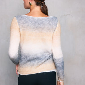 ABSTRACT OMBRE SWEATER