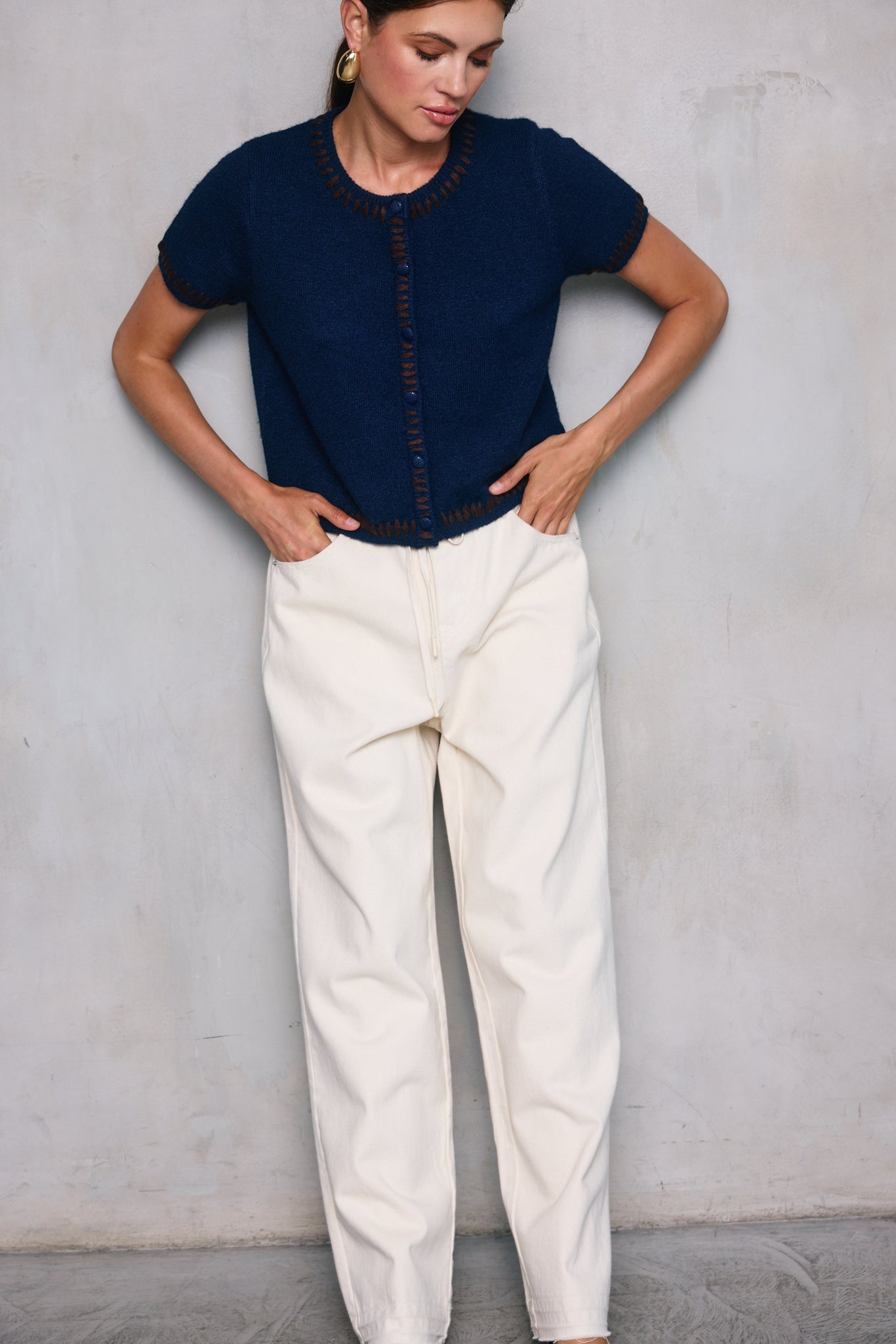 HESSA SHORT SLEEVE CARDIGAN