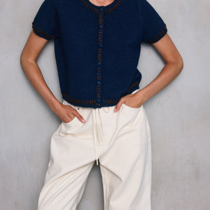 HESSA SHORT SLEEVE CARDIGAN