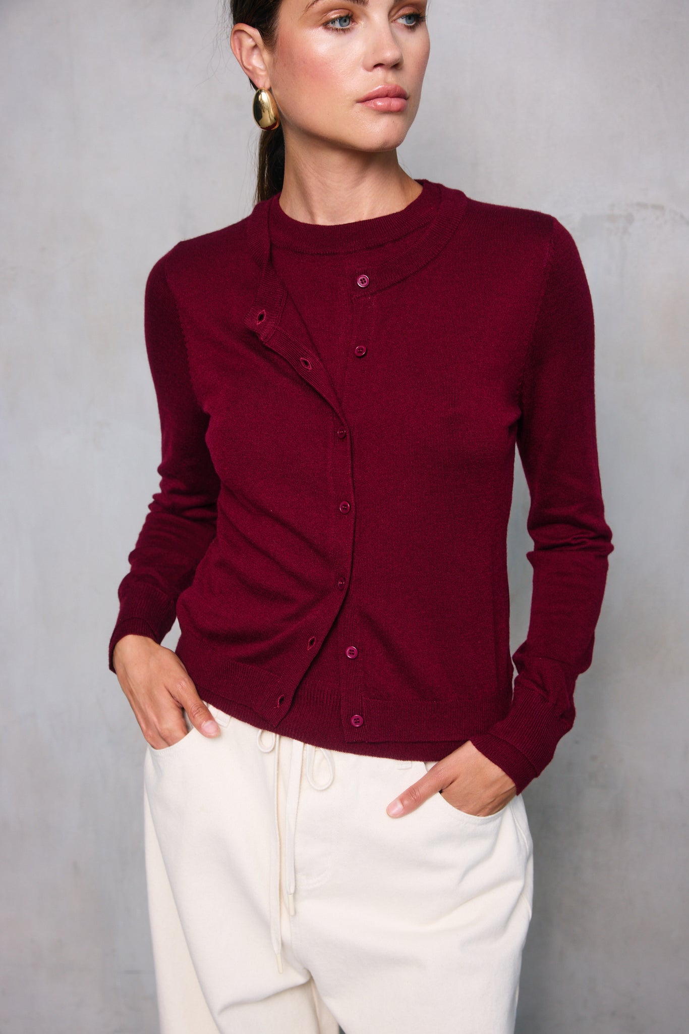 AYLA DOUBLE LAYERED SWEATER