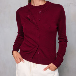 AYLA DOUBLE LAYERED SWEATER