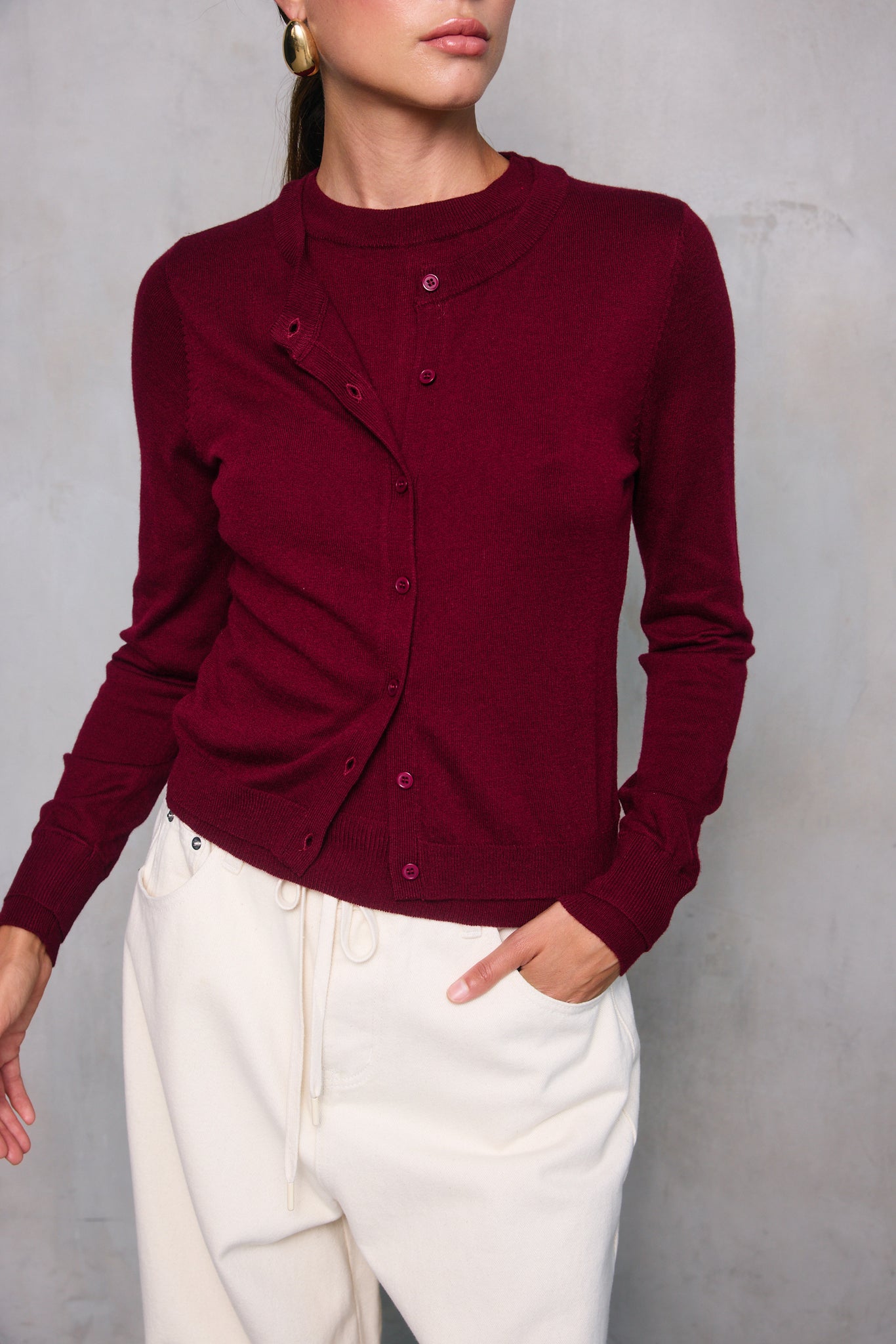 AYLA DOUBLE LAYERED SWEATER