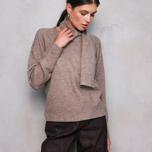BILLIE SCARF SWEATER