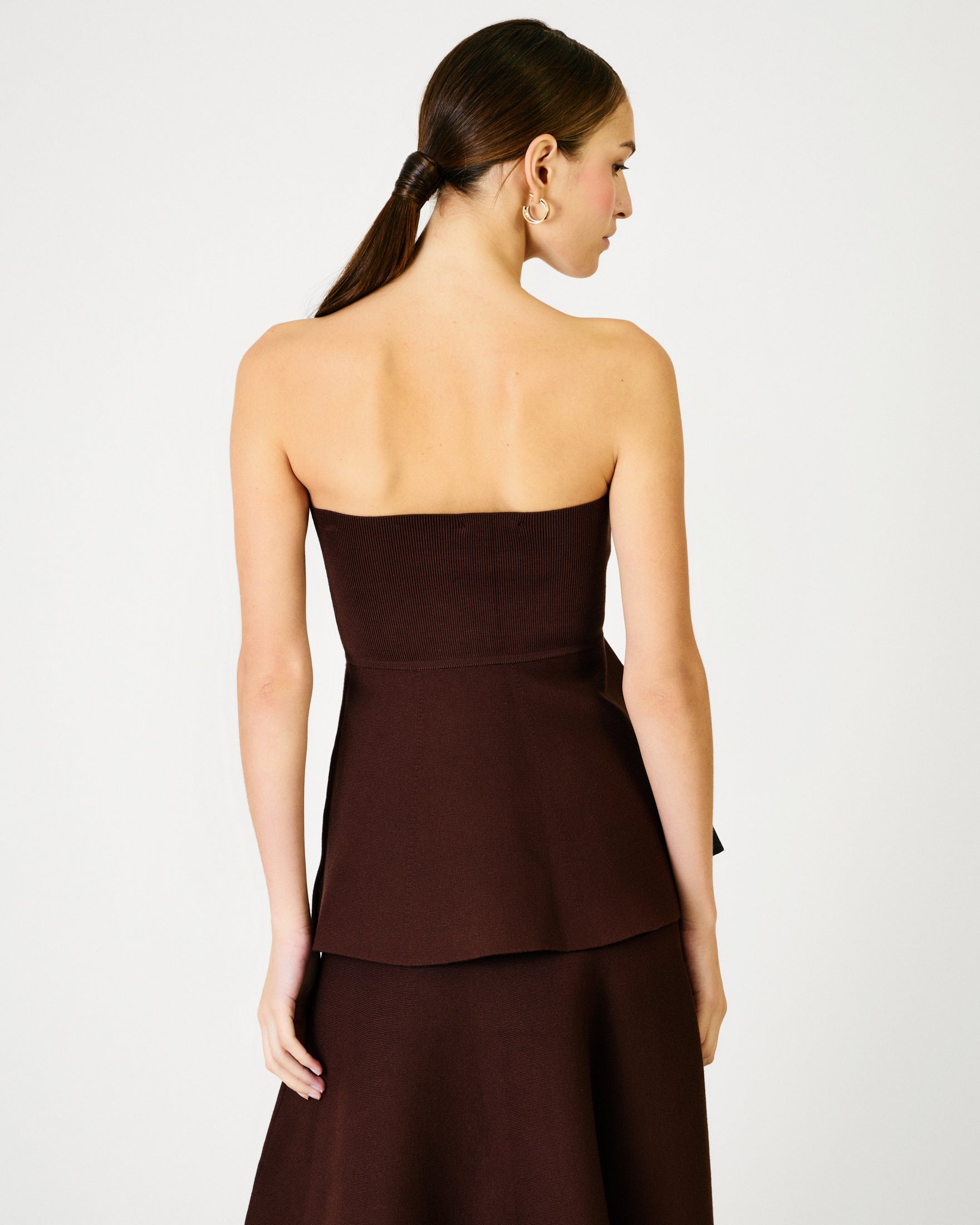 Kingston knit sweater peplum top – Line & Dot