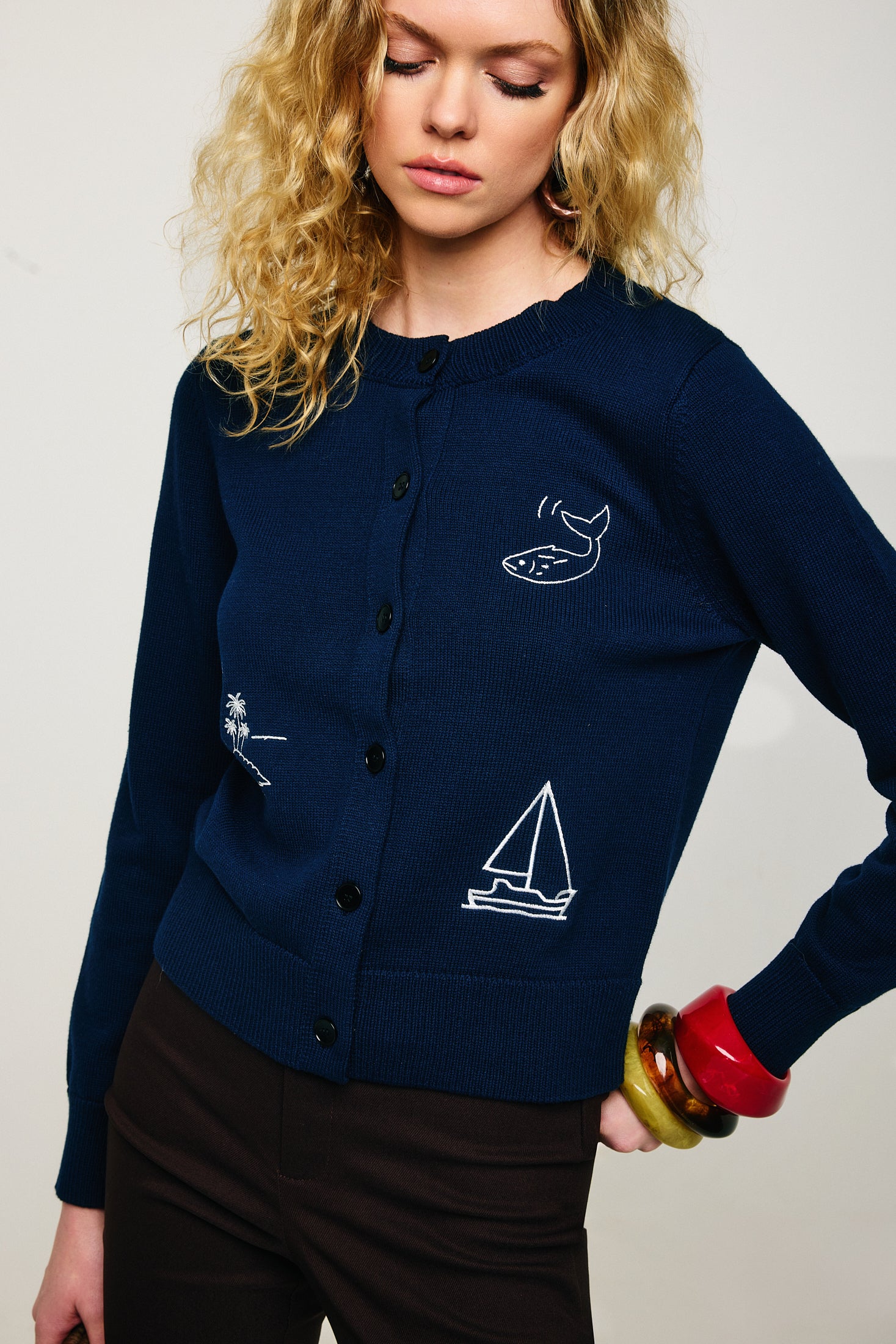 Mooring cardigan – Line & Dot