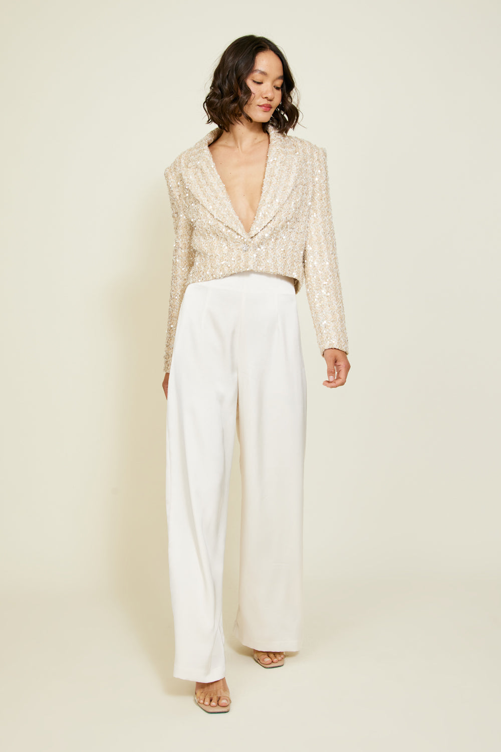 【CLANE】PEARL DOT JACKET Pearl jacket – Line & Dot