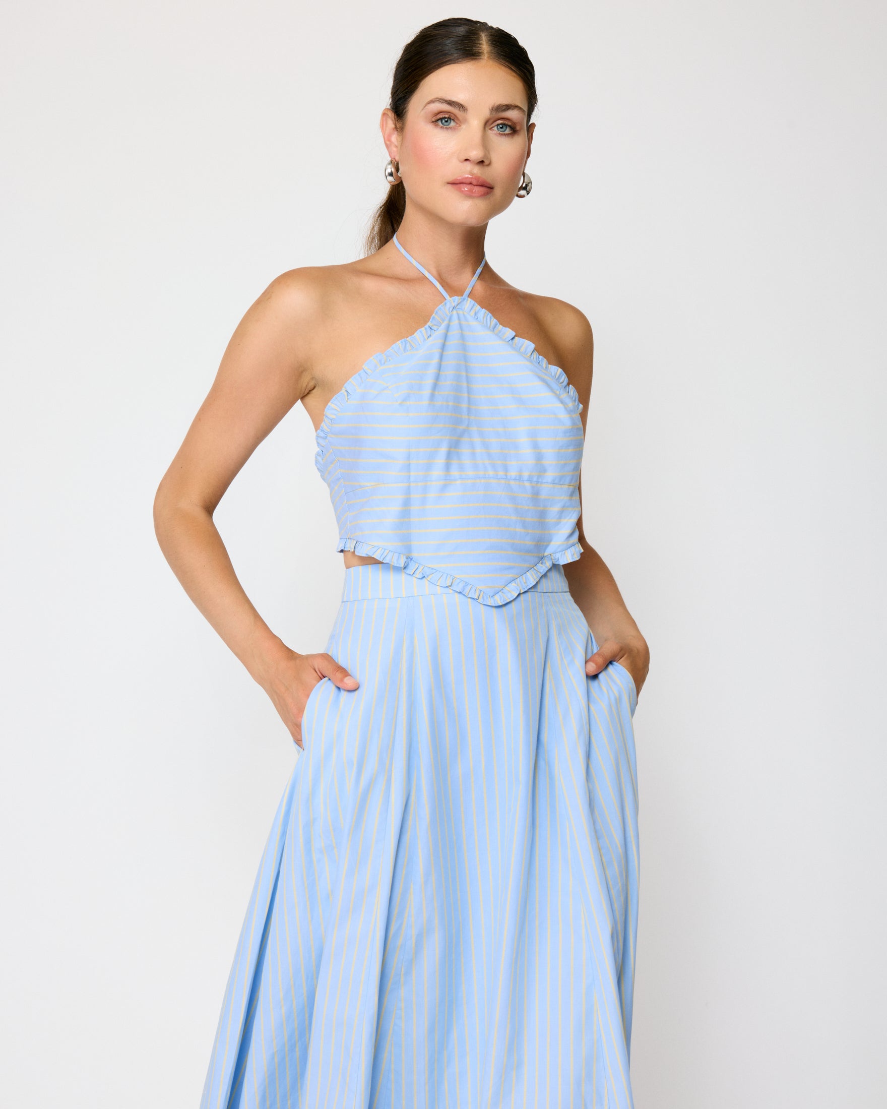 tobi halter dresses Tobi Woman Maxi Dress Halter Fit & Flare Cocktail Event Wedding Black Sz Small
