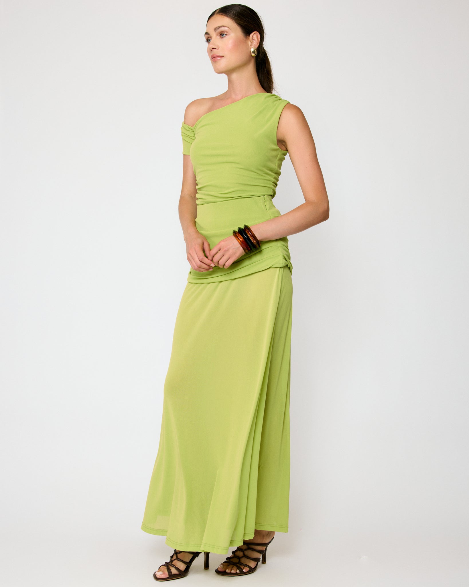 arlo tube dress in electric green line & dot ALL – Tagged 