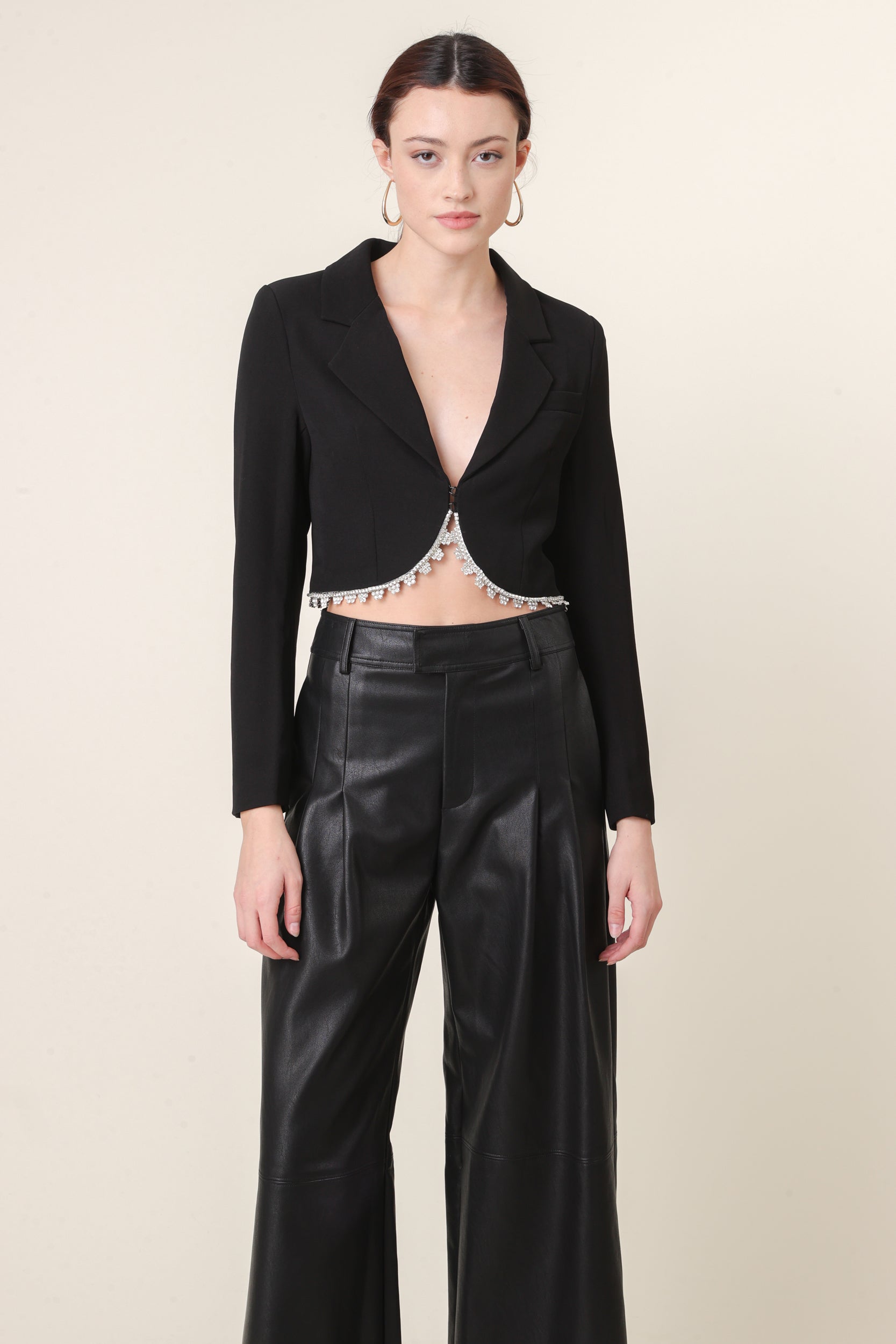 Vaughn cropped blazer – Line & Dot