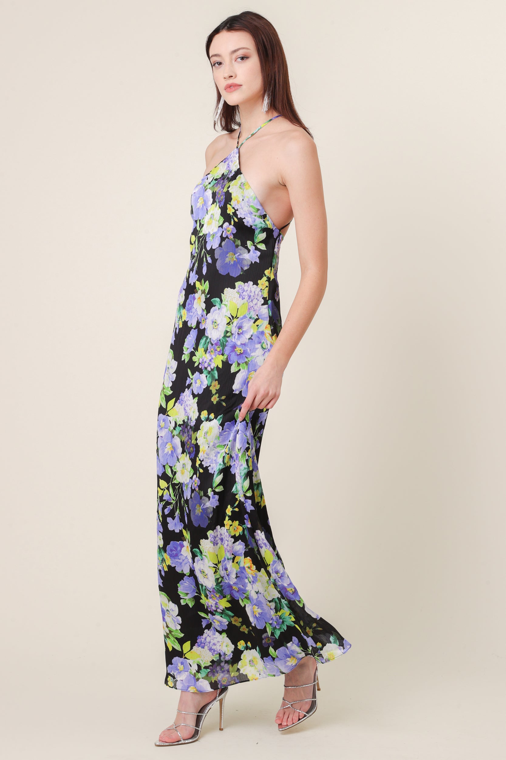 Bloom halter neck maxi – Line & Dot