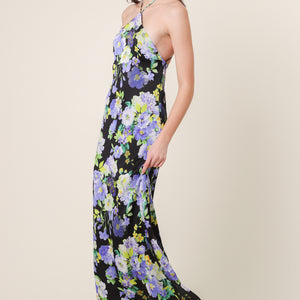 Bloom halter neck maxi Line & Dot Bloom halter neck maxi Line & Dot