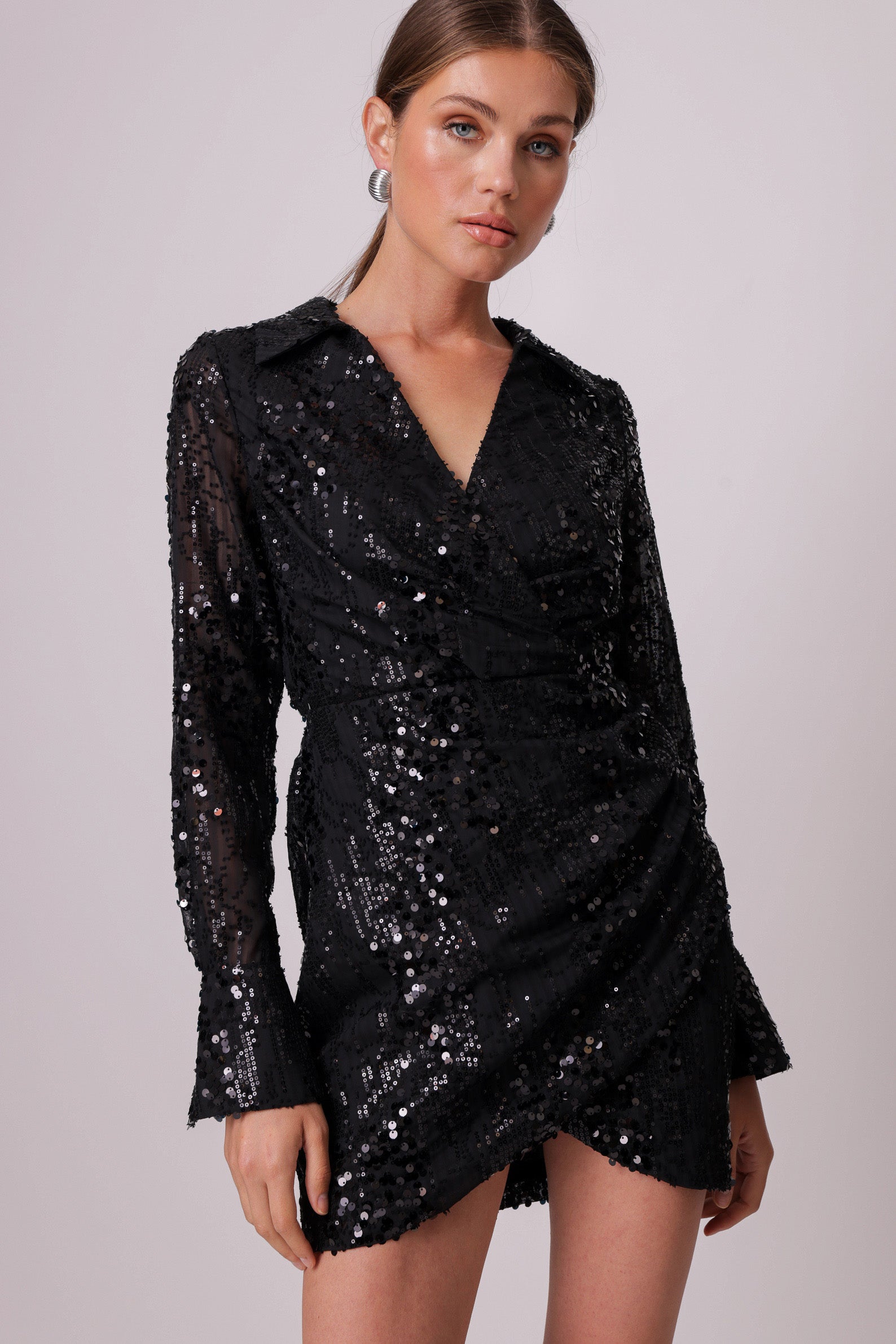 meline beaded sequin dress LoveShackFancy Meline Dress in Raspberry Sparkle