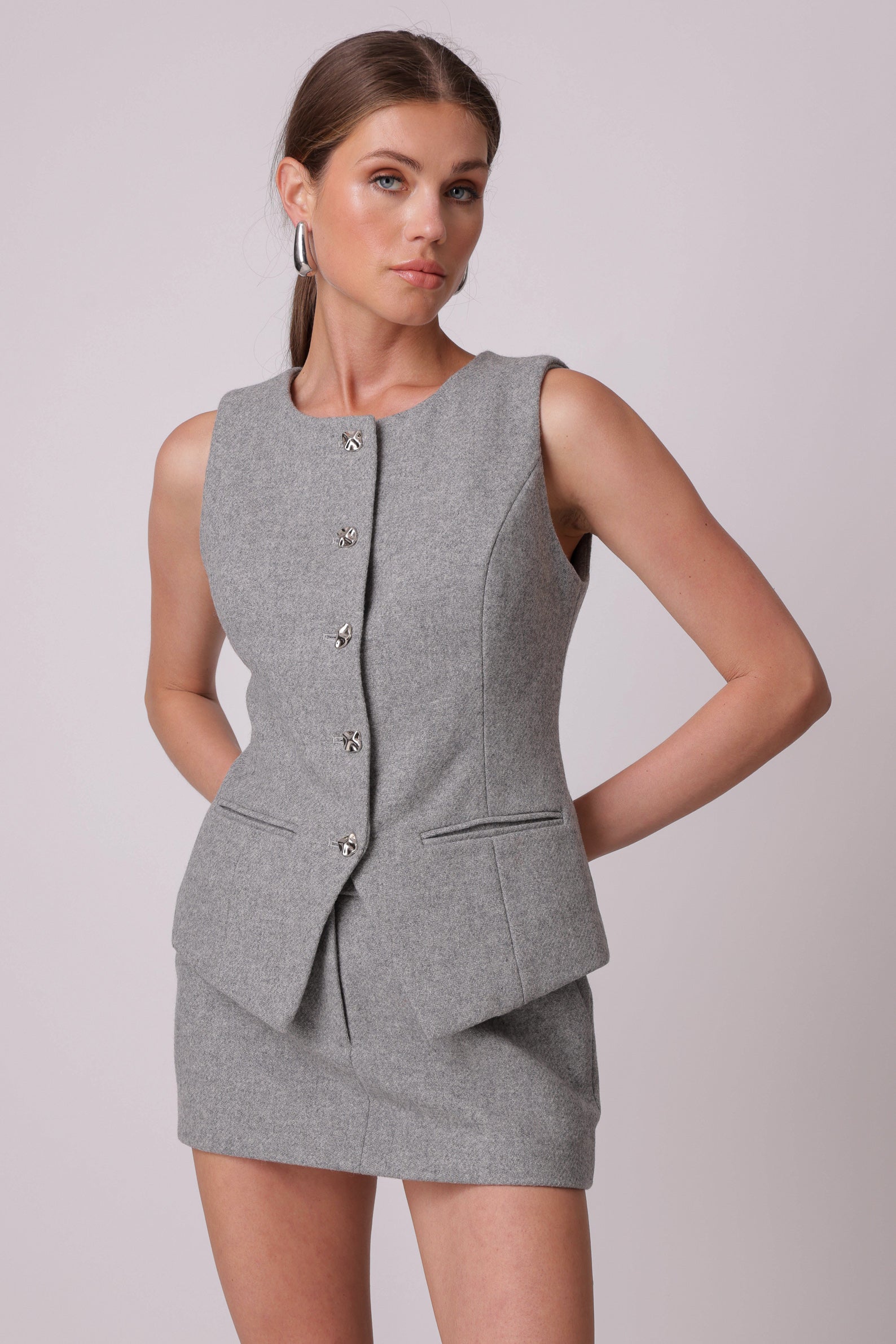 Damson vest – Line & Dot