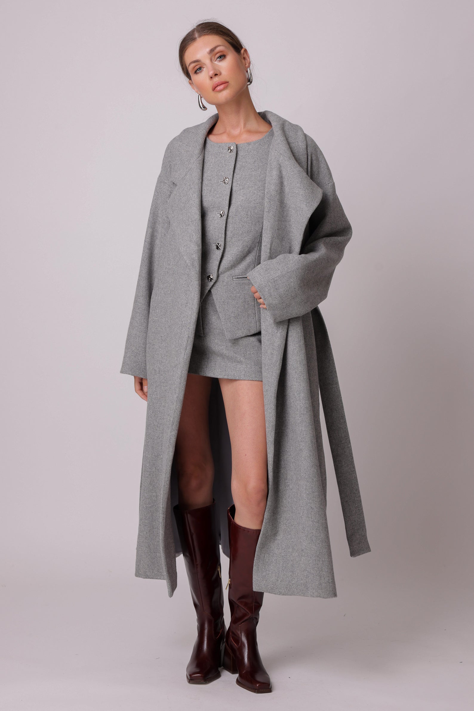 Damson coat – Line & Dot