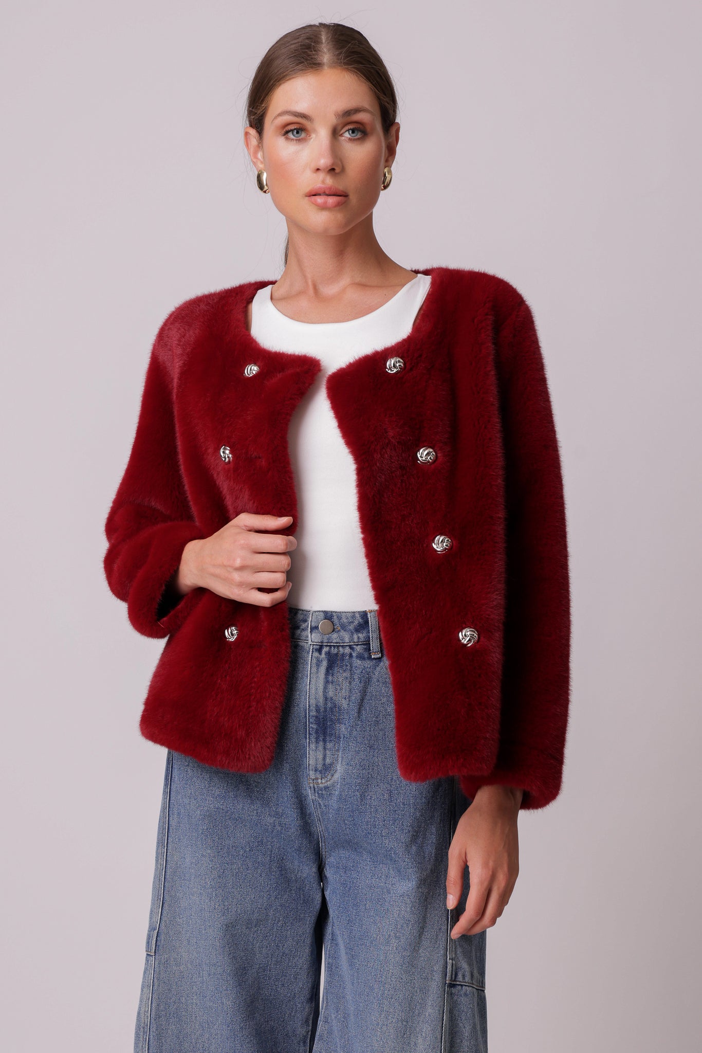 LUGO FAUX MINK JACKET