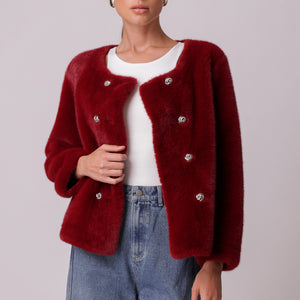 LUGO FAUX MINK JACKET