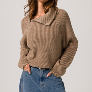 BASSETT ZIPPER SWEATER