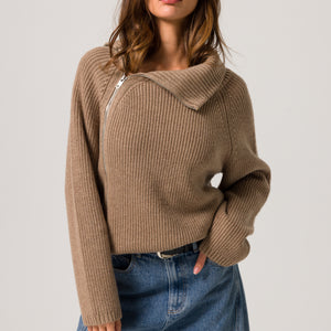 BASSETT ZIPPER SWEATER