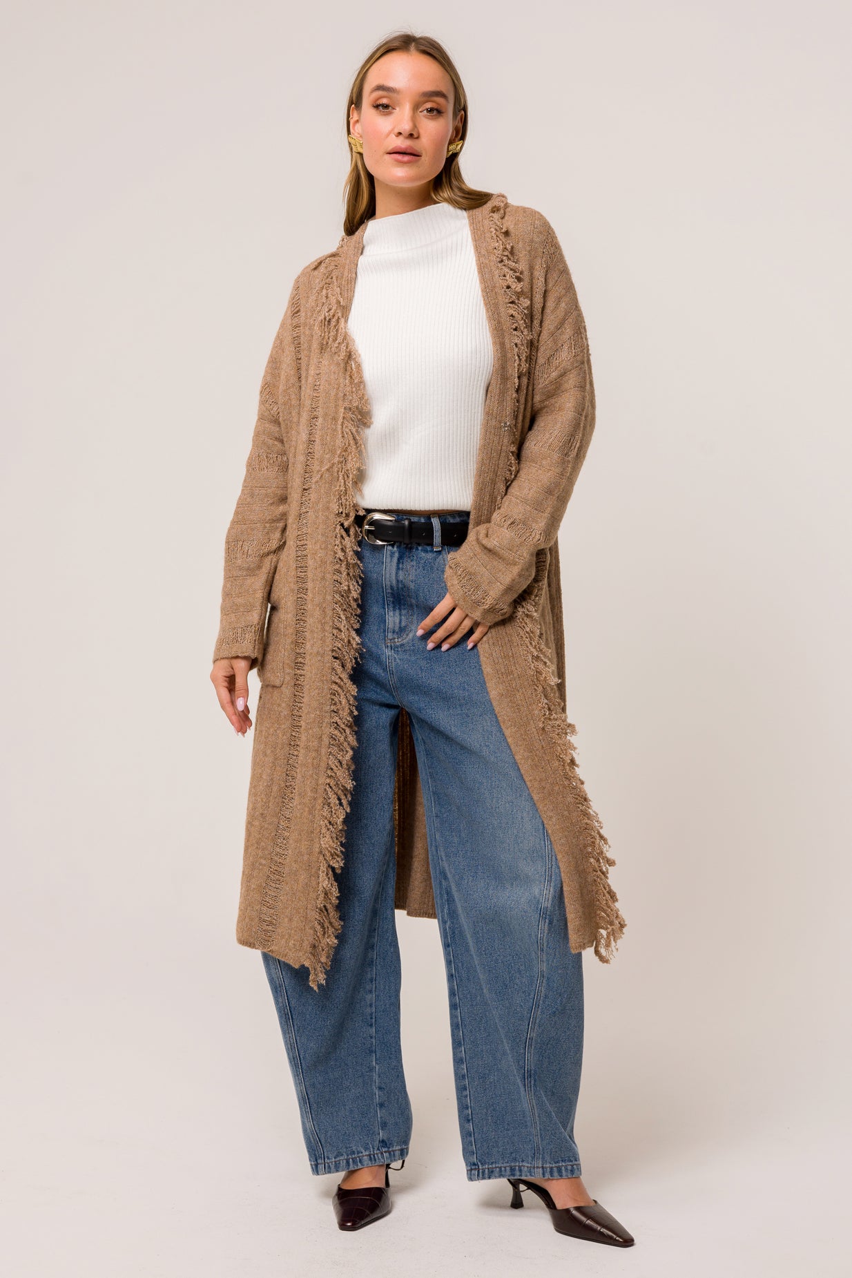 Long カーディガン with LINE Altura long cardigan – Line & Dot