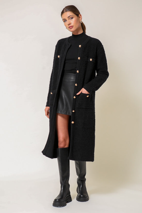 Ivy cardigan (black)1 – Line & Dot