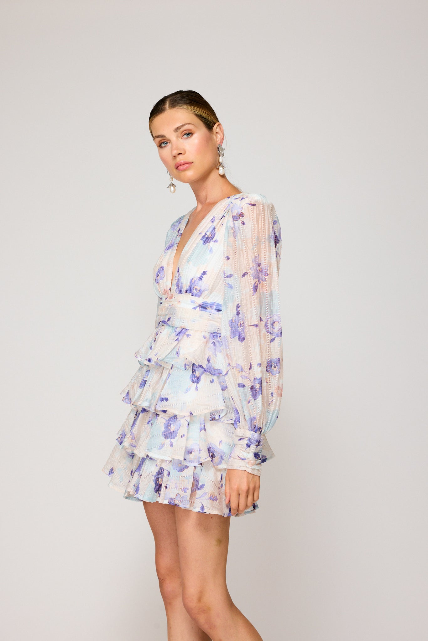 FLEUR MINI TIERED DRESS