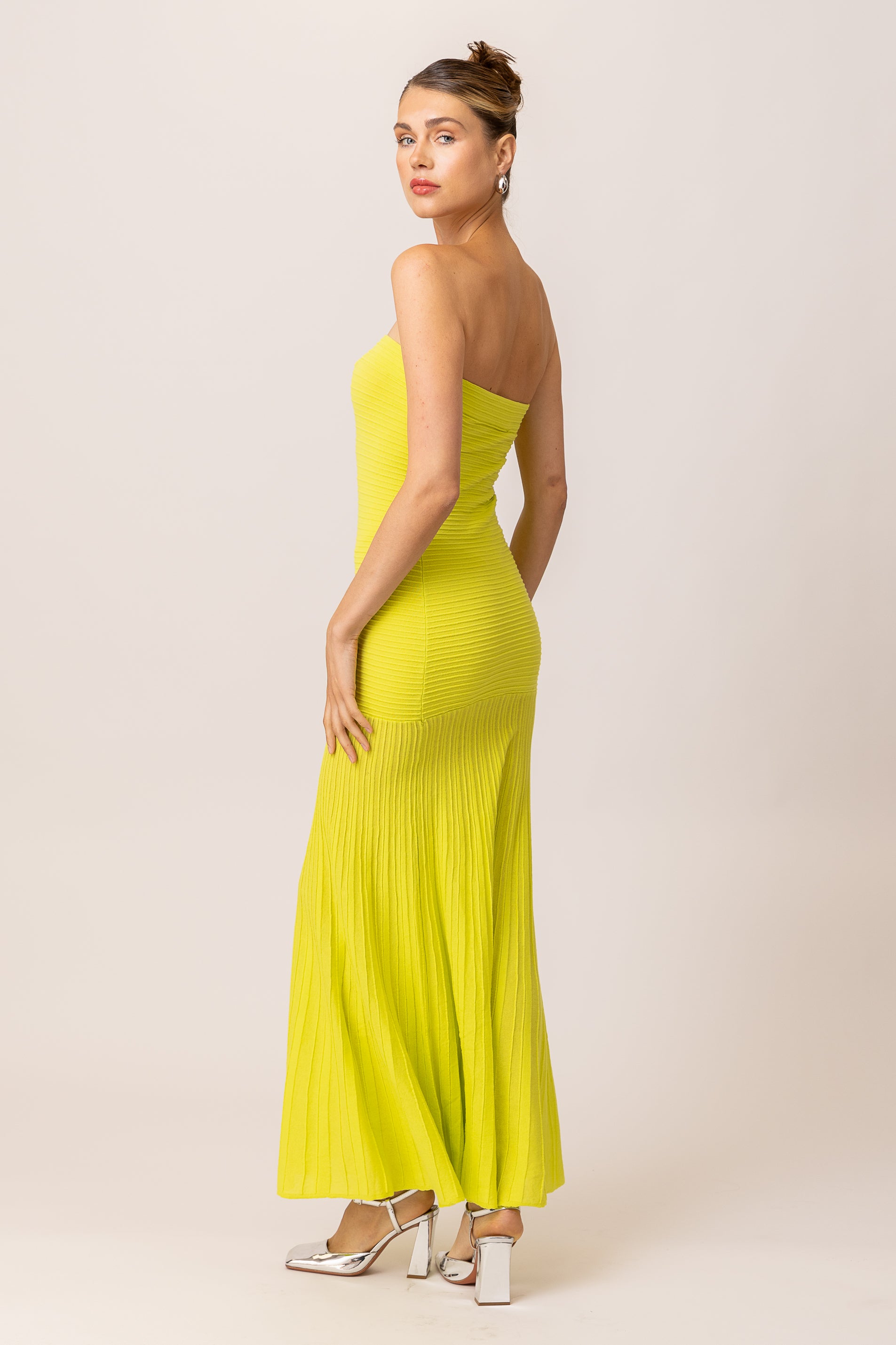 Arlo tube dress lime Line & Dot Arlo tube dress lime Line & Dot