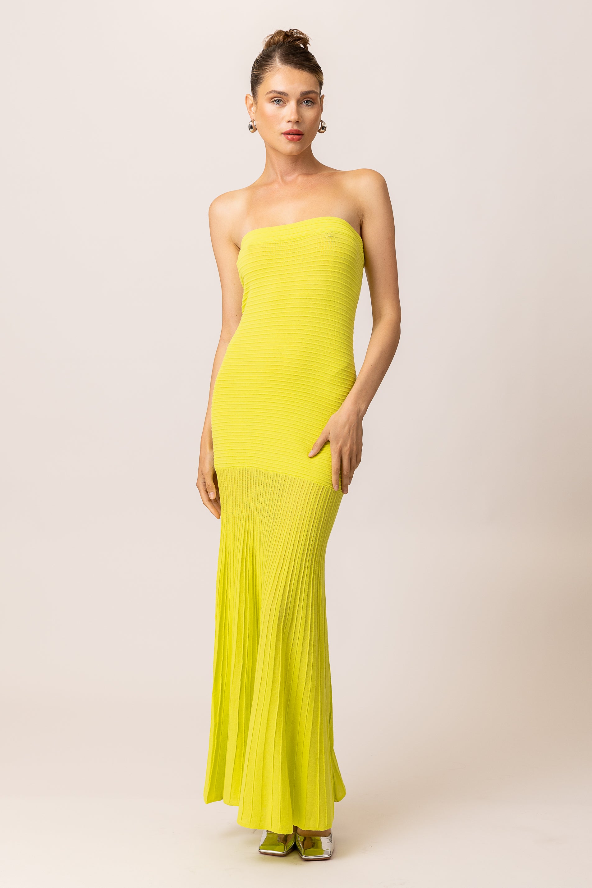 Arlo tube dress lime Line & Dot Arlo tube dress lime Line & Dot