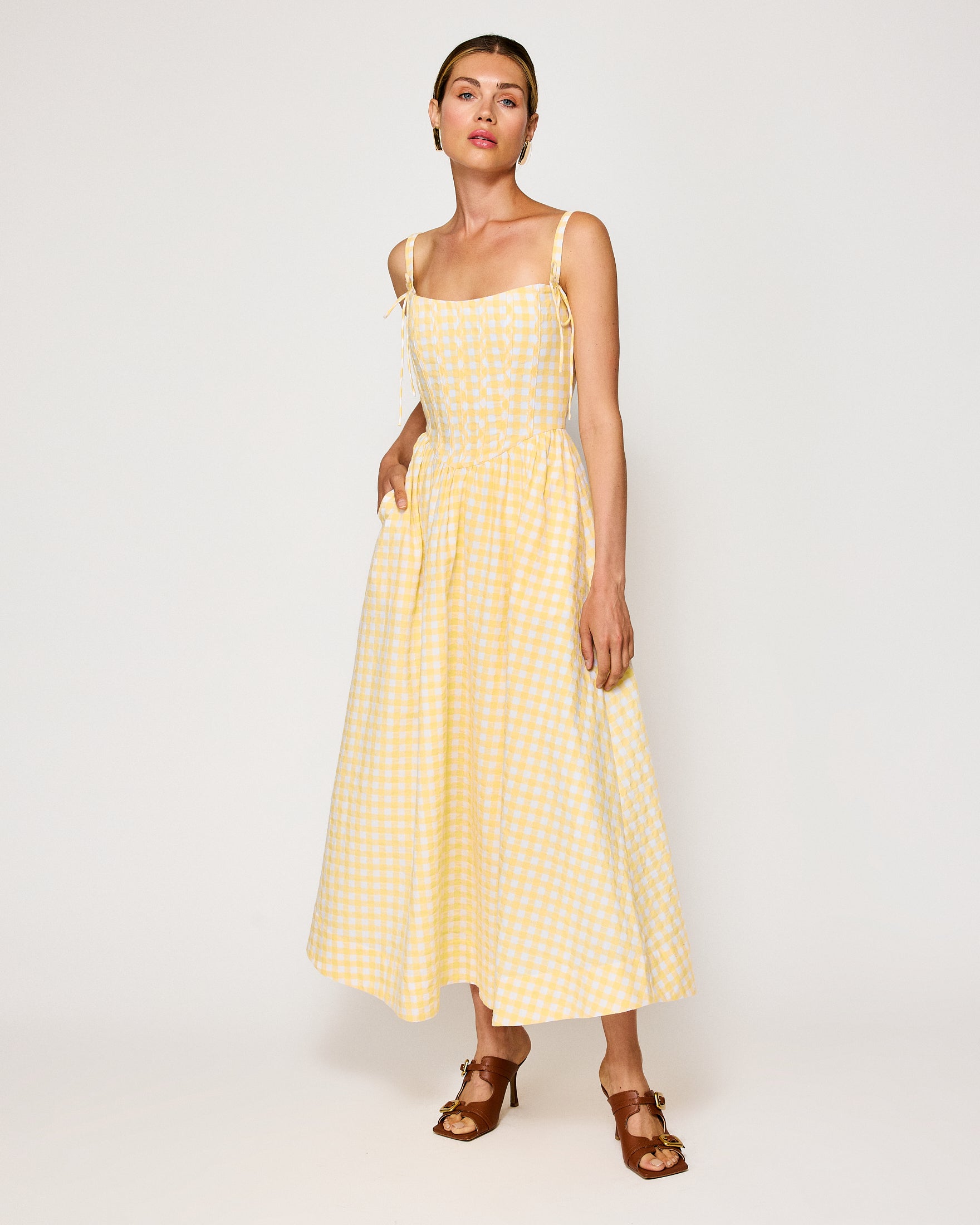 Junie corset midi dress Line & Dot Junie corset midi dress Line & Dot