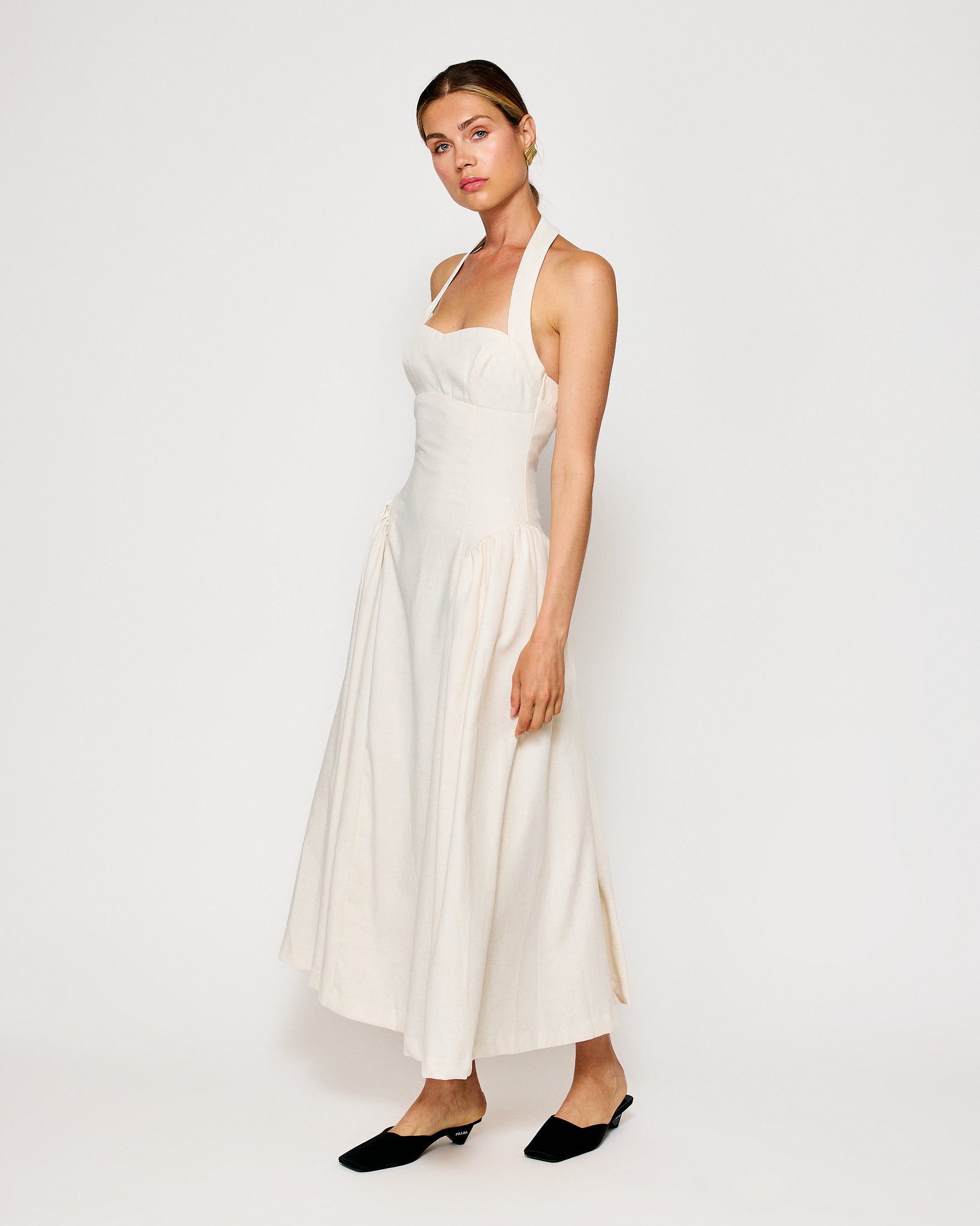 Greta halter maxi dress Line & Dot Greta halter maxi dress Line & Dot