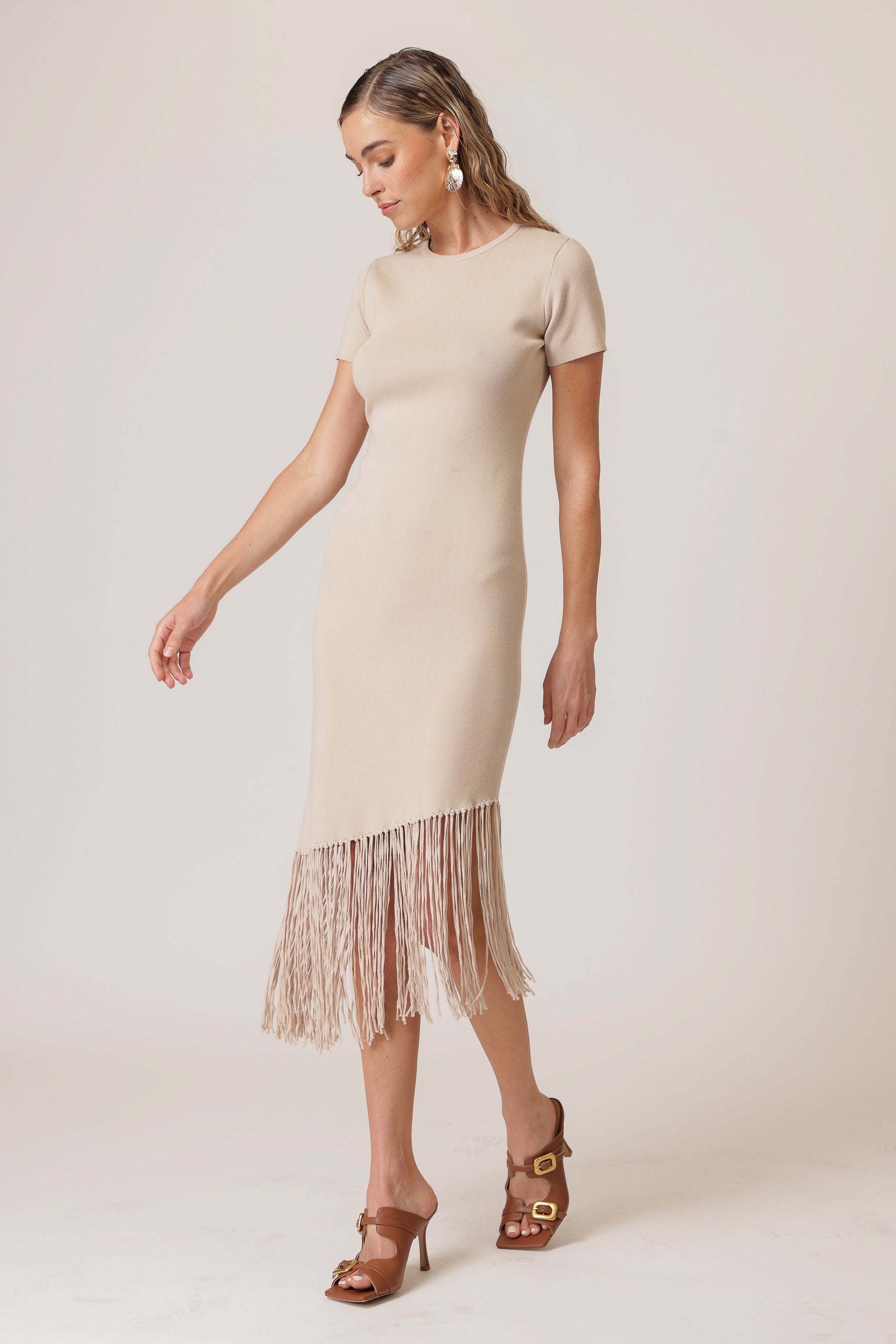Chrysta asymmetrical fringe dress Line & Dot Chrysta asymmetrical fringe dress Line & Dot