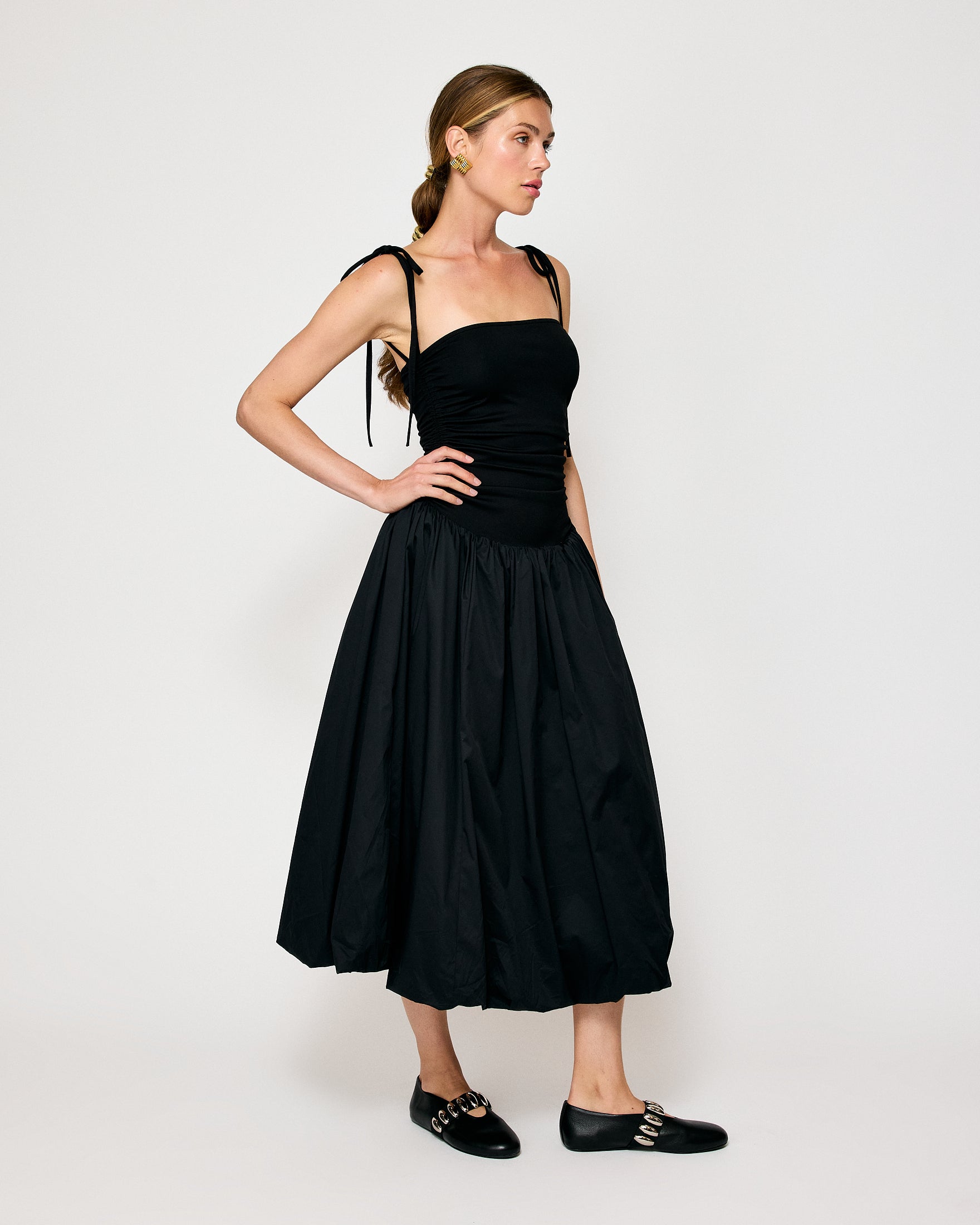 LIANNA MIX-MEDIA DRESS LIANNA MIX-MEDIA DRESS