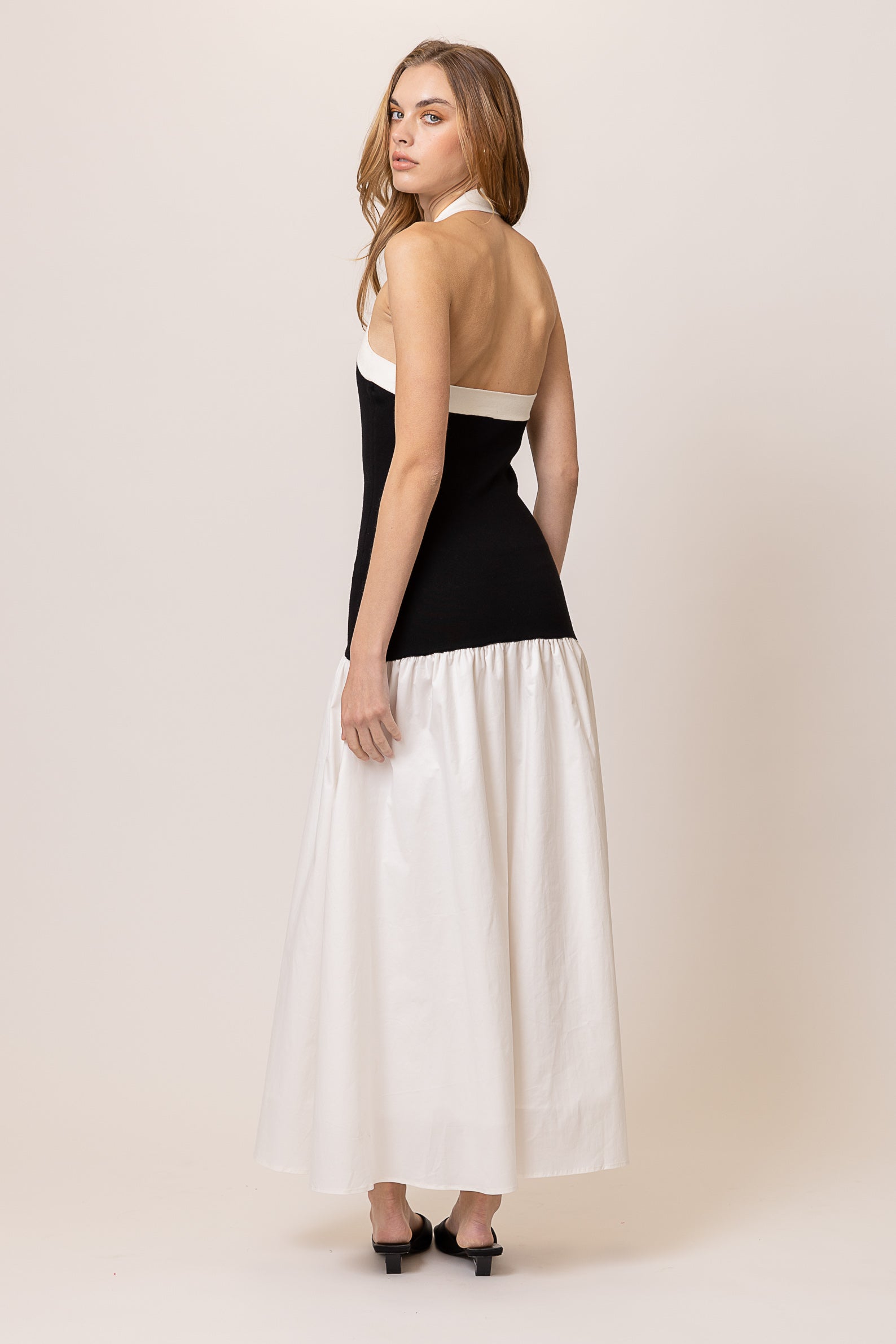 Kohl mix-media maxi dress Line & Dot Kohl mix-media maxi dress Line & Dot