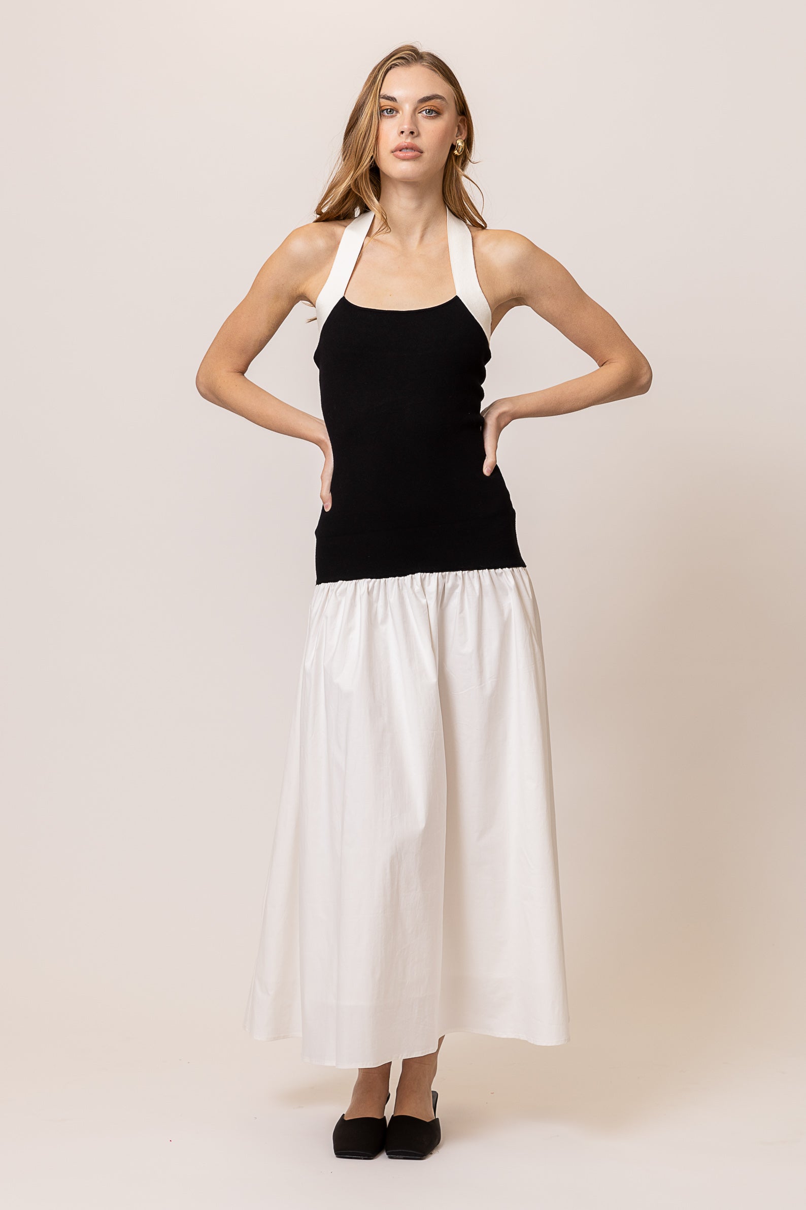 KOHL MIX-MEDIA MAXI DRESS