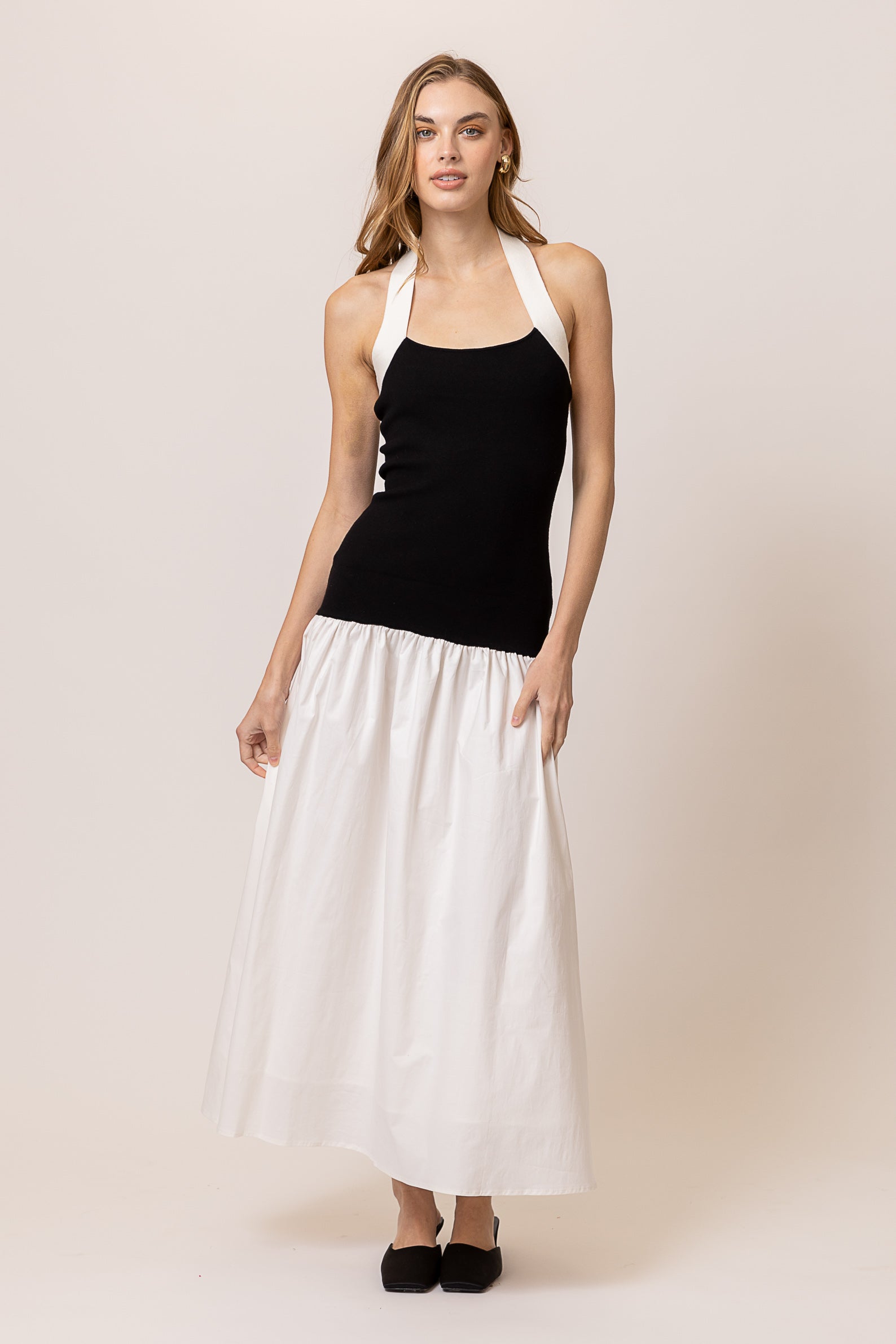 Kohl mix-media maxi dress Line & Dot Kohl mix-media maxi dress Line & Dot