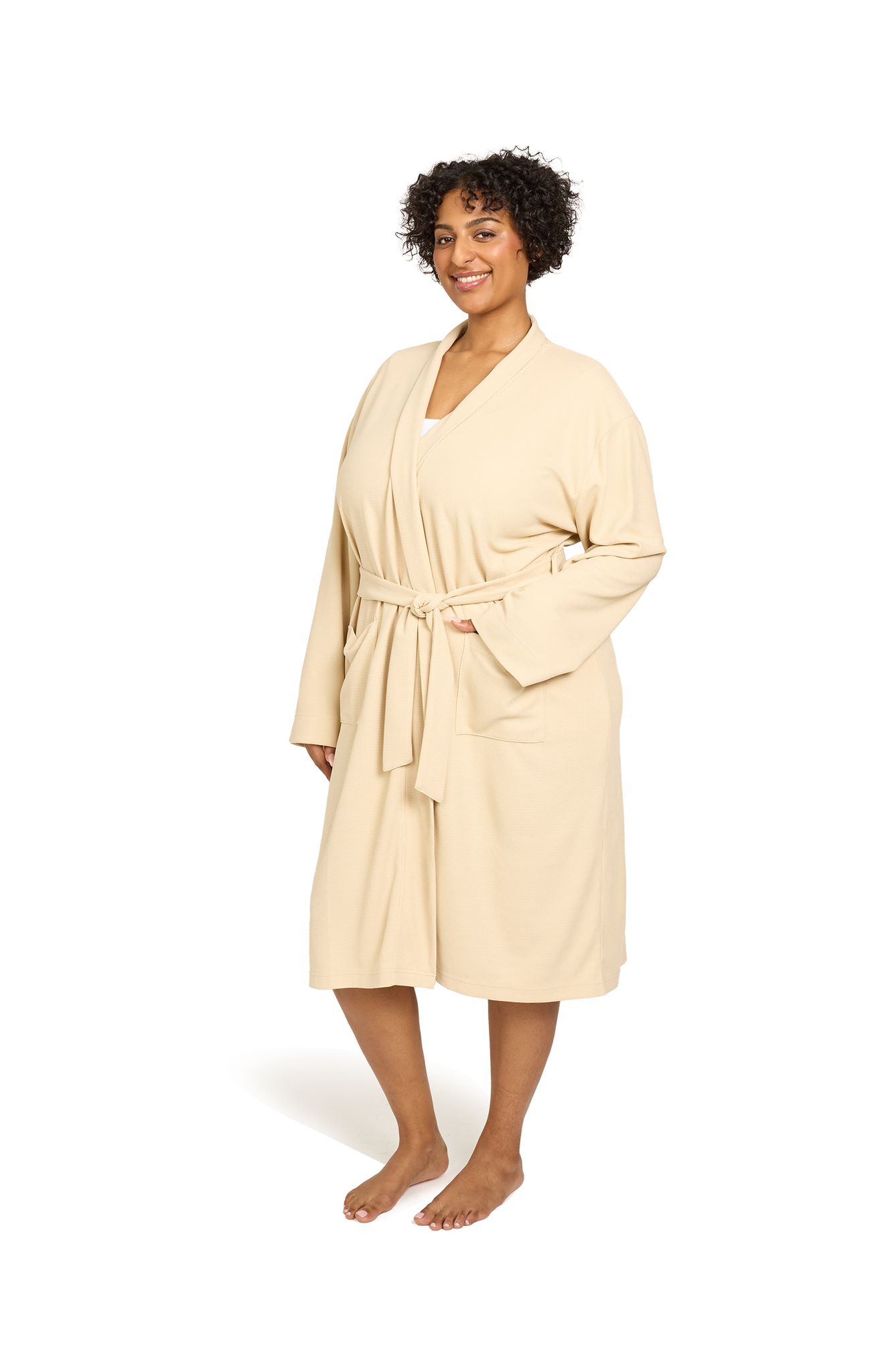 WAFFLE KNIT ROBE