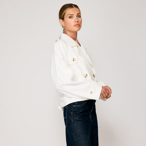 BENDETTA CROP TRENCH JACKET