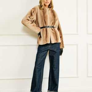 THE CITY FAUX FUR JACKET