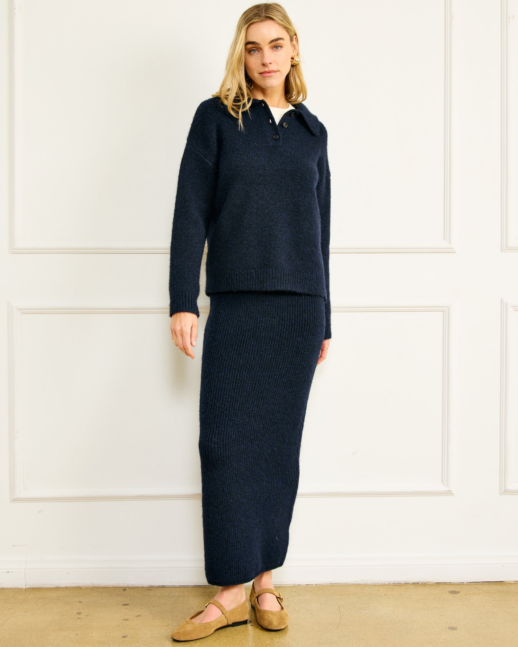 Hart sweaters skirt navy – Line & Dot