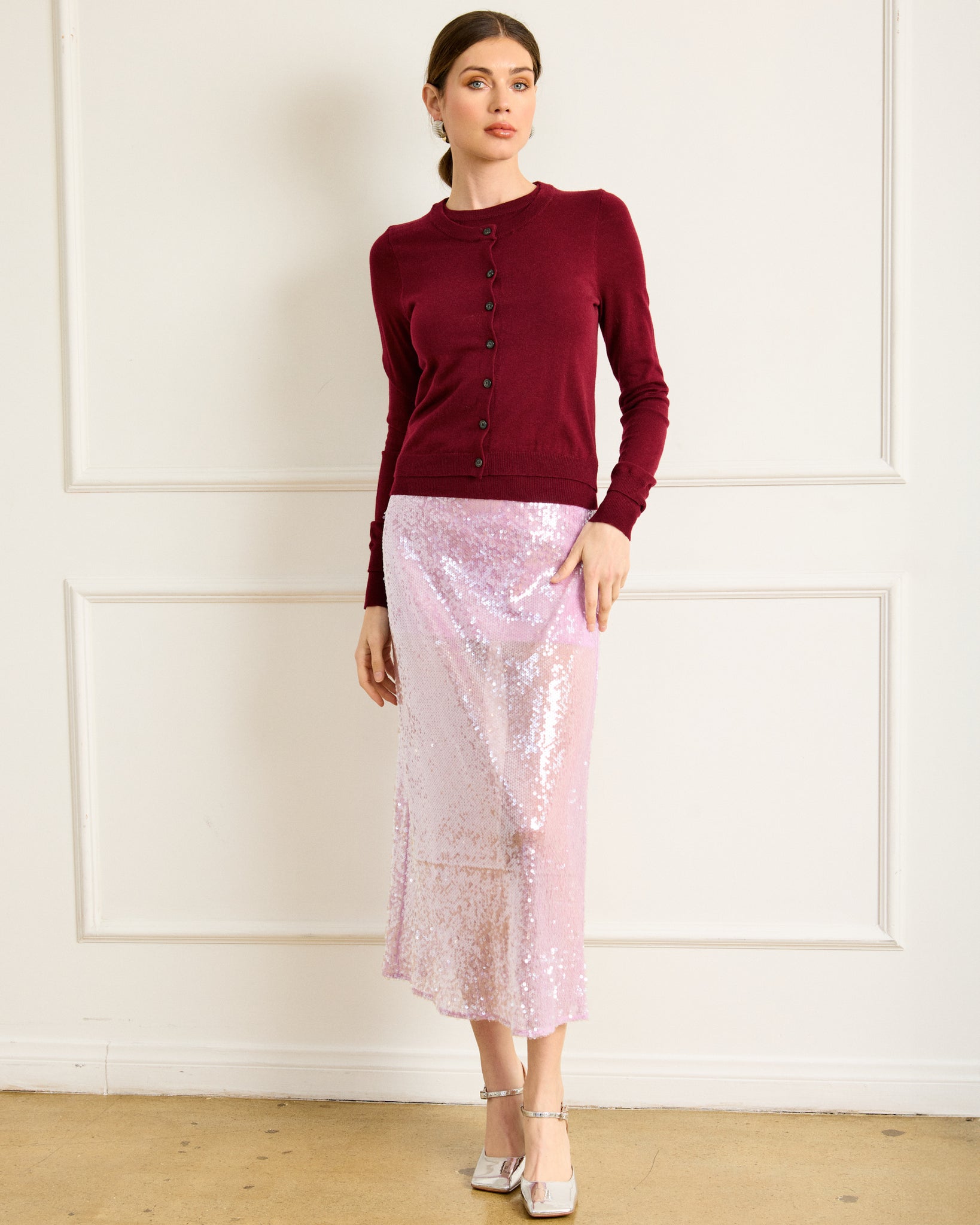ODESSA SEQUINS SKIRT