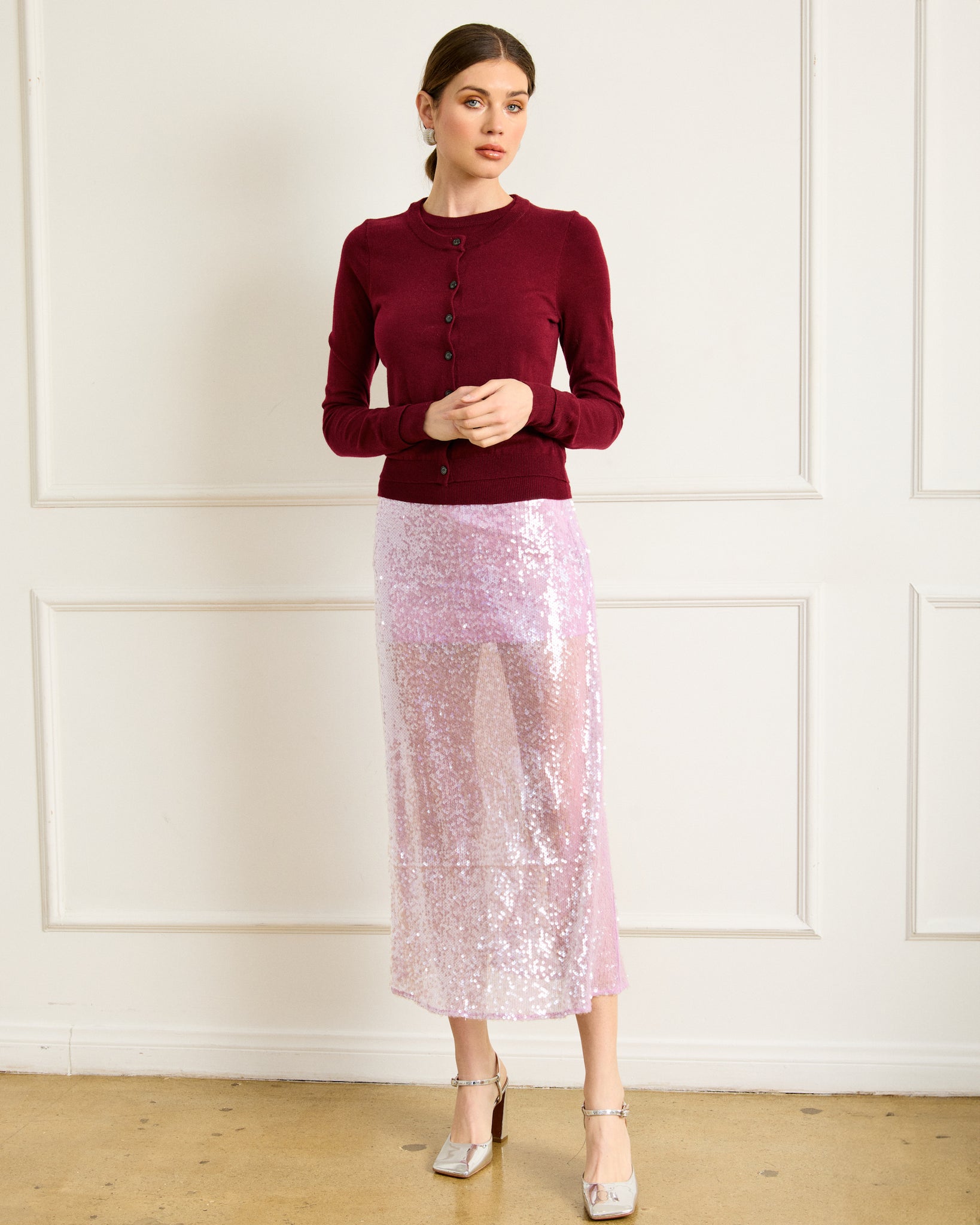 ODESSA SEQUINS SKIRT