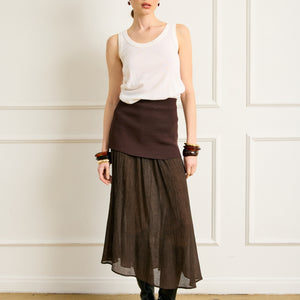 RHONE MIX-MEDIA SKIRT
